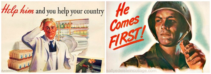 WWII Food ads soldier illustration