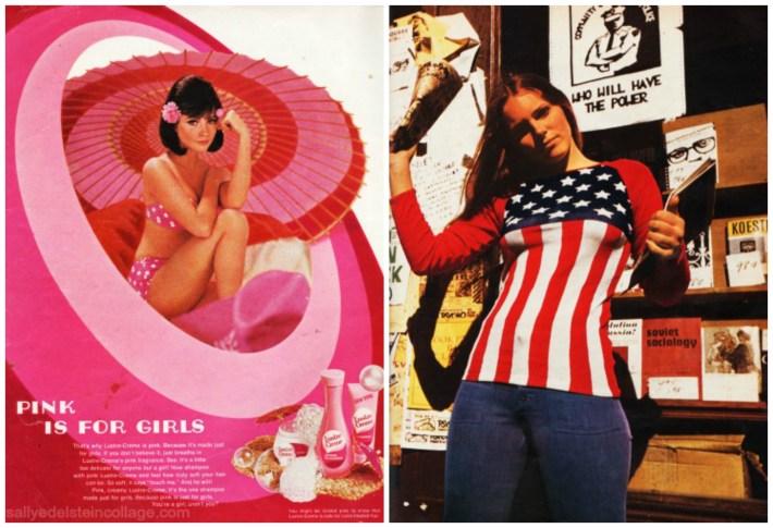1967 Girls Protesters vintage ad