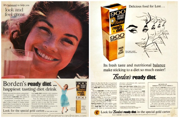 Vintage Diet Ads Bordens 1961 Diet Bordens Ready Diet
