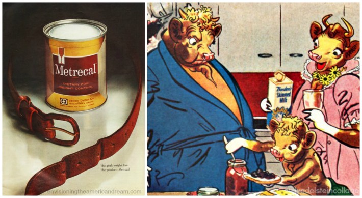 Vintage Dieting and Men Vintage Diet ads Metrecal Elmer