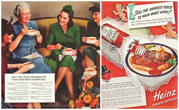 Food 1940  Heinz ads Housewives 