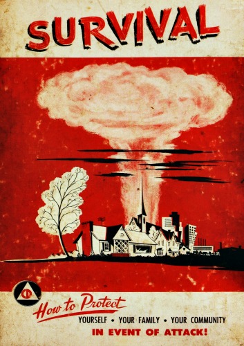nuclear attak booklet 1950s