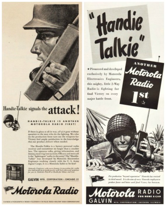 WWII Motorola Radio Ads soldiers