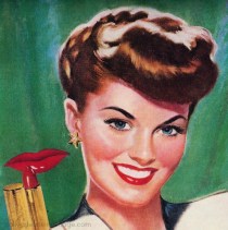 vintage illustration woman beauty