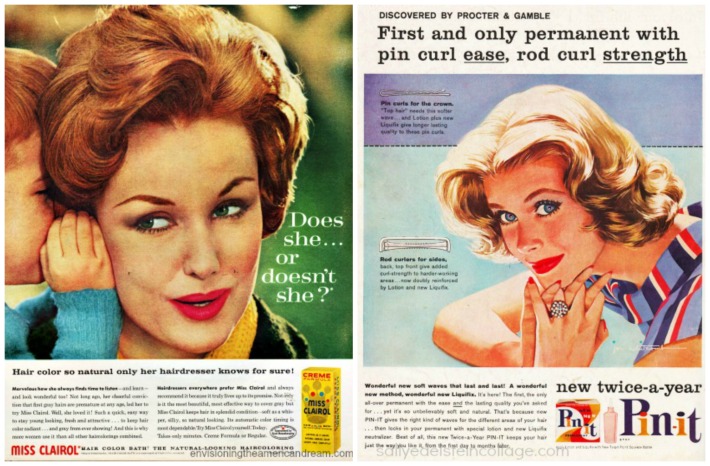 vintage hair ads 