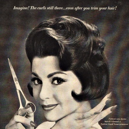Vintage Ad 1961 Quick Permanent Hair SWScan09993