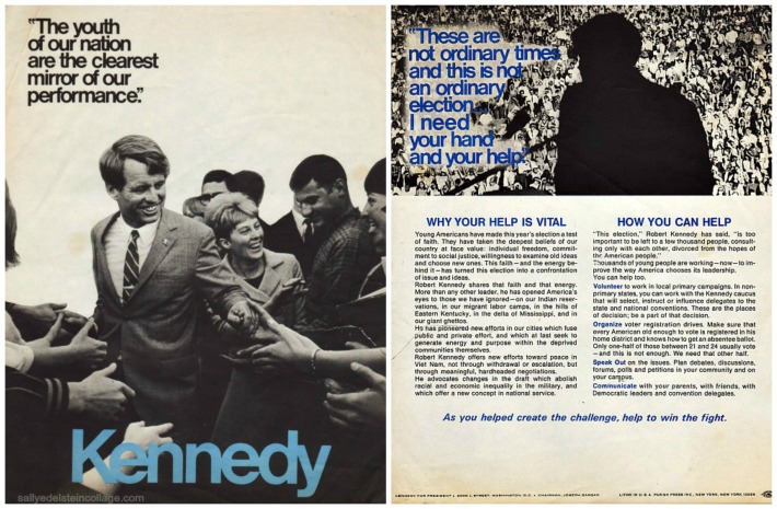 Robert Kennedy Campaign Youth Drive pamphlet 1968