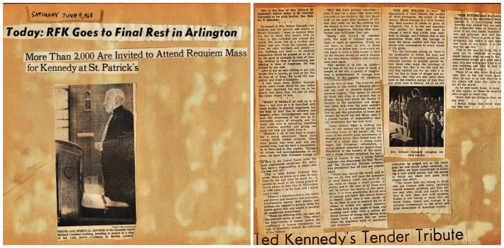 RObert Kennedy Funeral Mass Ted Kennedy speech text
