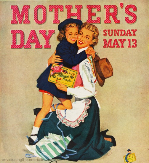 illustration mother child 1951