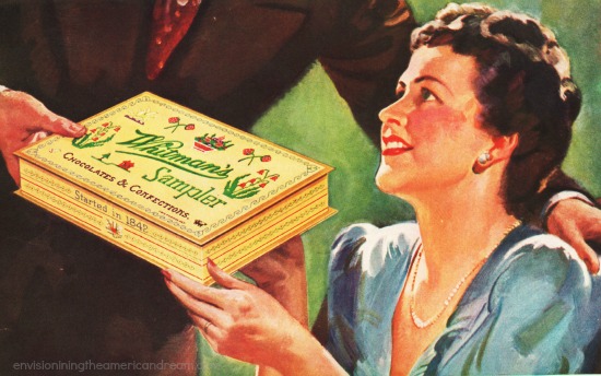 mothers Day whitmans sampler illustration 1940