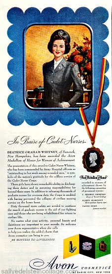 Beauty Avon WWII Ad