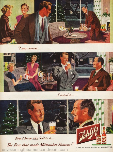 beer shlitz ad I was curious illustration