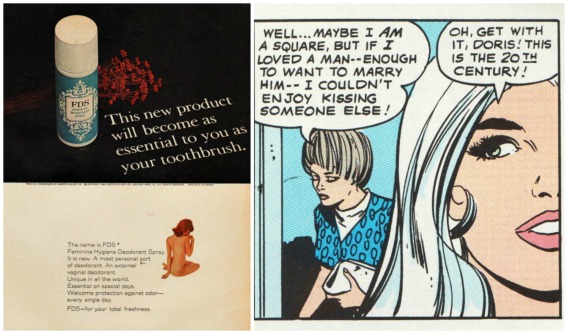 Feminine Hygiene FDS ad romance comics
