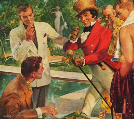 Gay Johnnie Walker ad illustration 