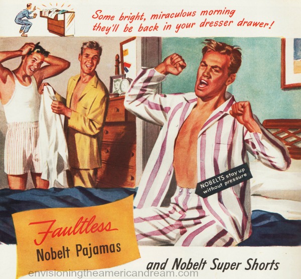 homoerotic vintage illustration ad 1940s