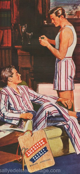 homoerotic illustration 2 men 1940s