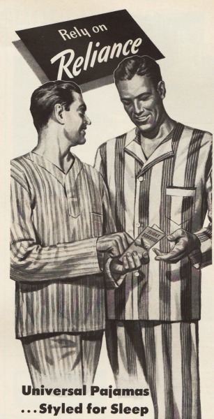 mens fashion illustration pajamas