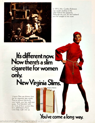 Vintage Virginia Slims Ad 1968