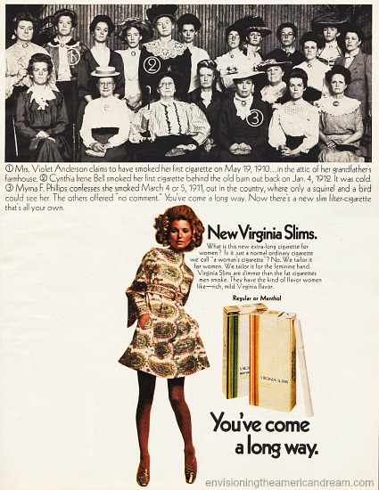 Vintage Virginia Slims Cigarette Ad 1968