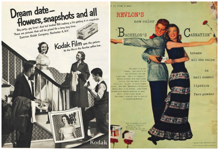teen prom 1950s kodak ad teens dancing