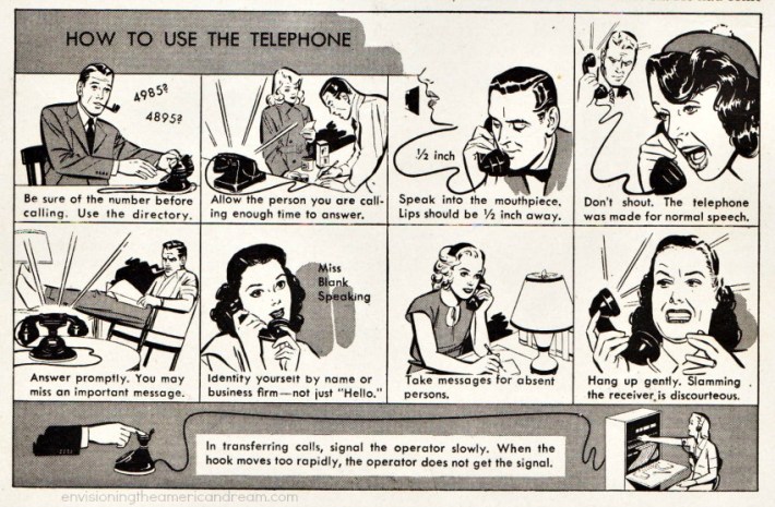 telephone how to use illustration