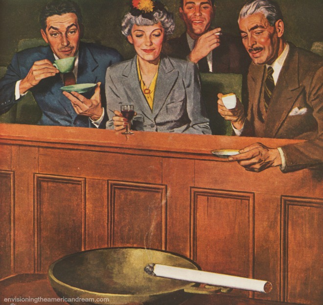 American jury vintage illustration