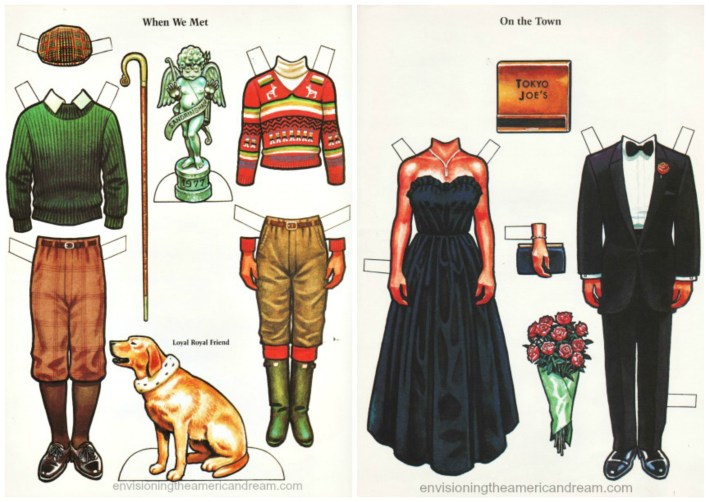 Royalty paperdoll cutuouts Charles and Diana