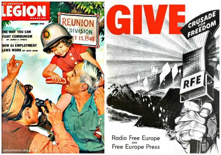 commmunism RFE vintage illustration family picnic