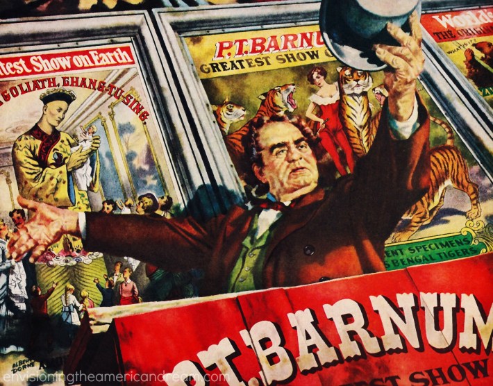 vintage illustration PT Barnum circus