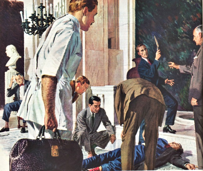 vintage illustration doctor