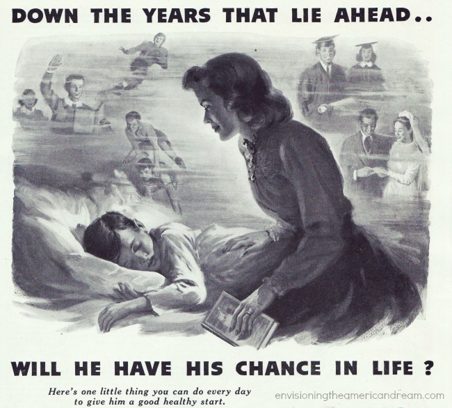 illustration mother and son