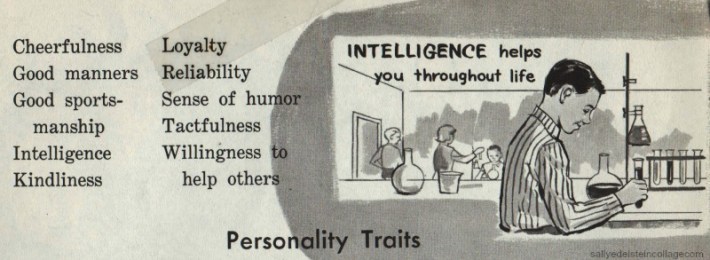 Vintage schoolbook  Illustration boys &girls