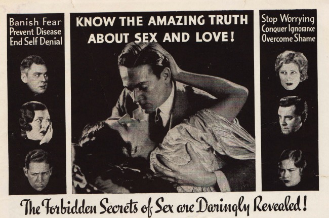 photo vintage ad couples kissing