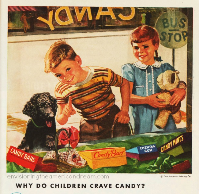 sillustration children looking at woindow of candy shop