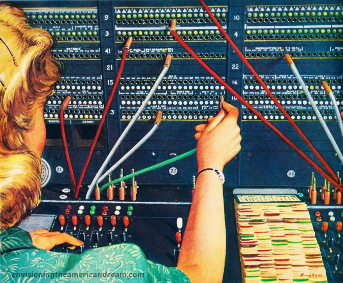 telephone operator  illustration