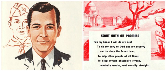 vintage Boy Scout illustrations
