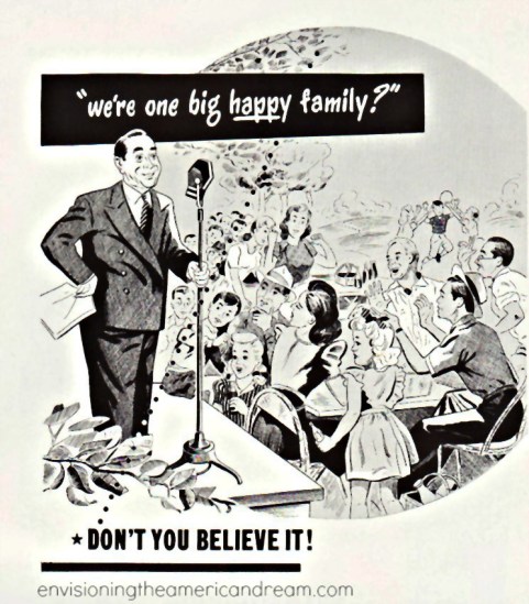 Vintage Business Ad We're Just One Big Happy Family 