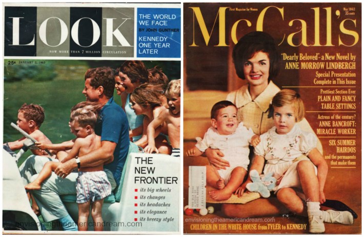 Kennedy Family Vintage Magazine covers JFK and Jackie