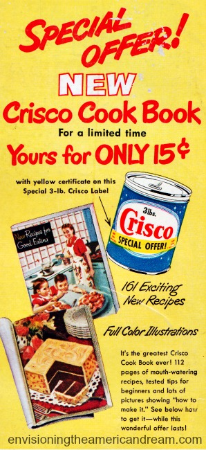 Vintage ad Crisco Cook Book 1949
