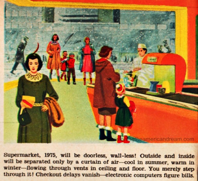 future supermarket illustration