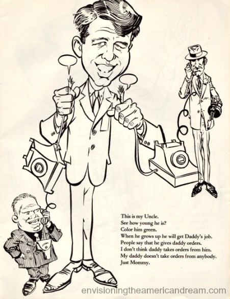 vintage cartoon Robert Kennedy