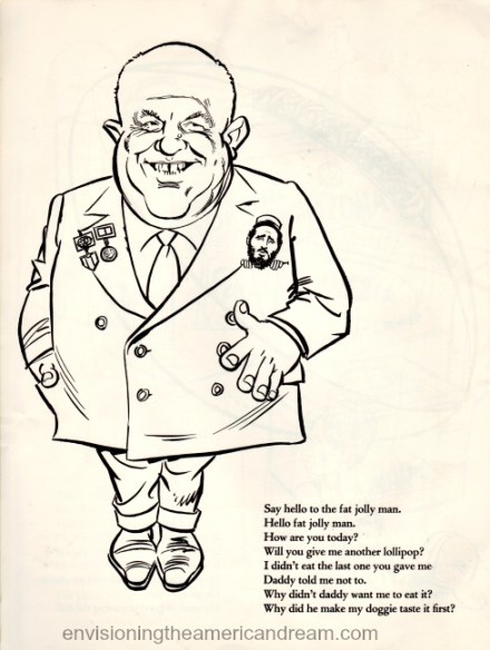 Vintage cartoon Khrushchev