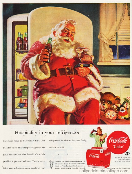xmas coke ad Santa Claus 1947