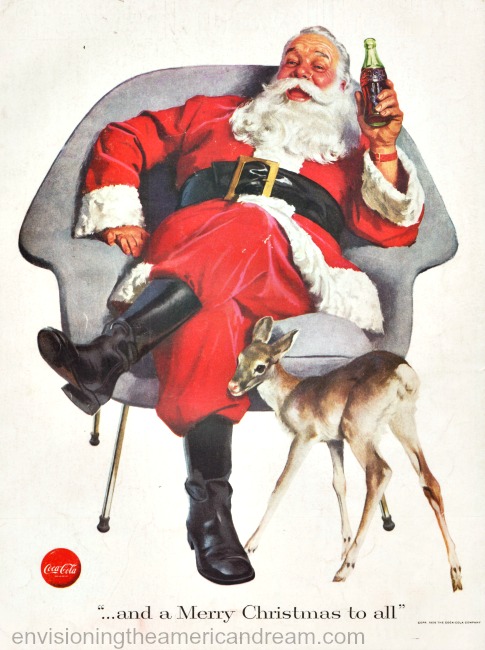 xmas coke ad Santa claus 1956