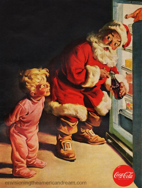 xmas coke ad Santa Claus 1959