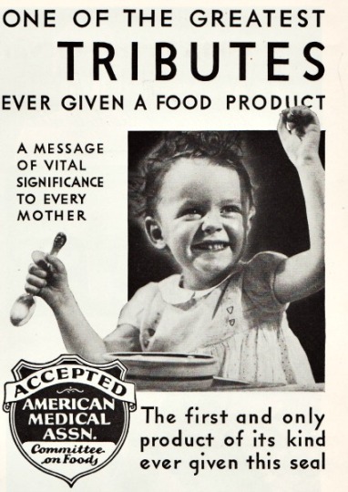vintage ad 1934 child and food 