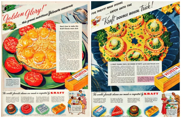 Vintage Velveeta advertisements 