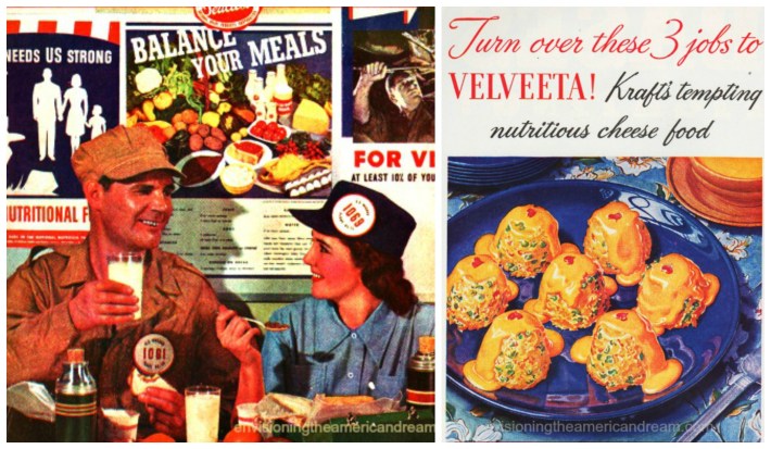 food Velveeta WWII war workers eating