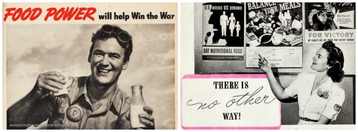 WWII Vintage Nutrition propaganda 