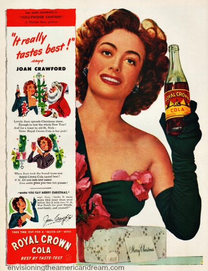 movie star  Joan Crawford 1944  RC Cola ad